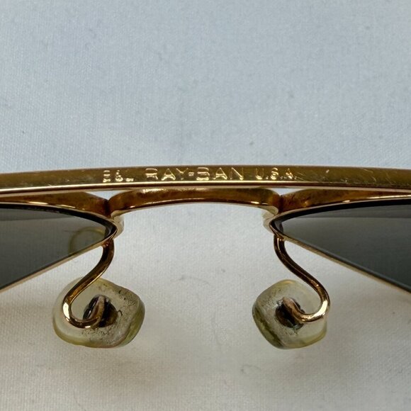 RAY BAN Gold Metal Aviator Sunglasses Small AUTHENTIC Vintage 80s main image 15